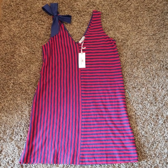 NWT Vineyard Vines Resort Stripe Bow Knit Dress - Picture 4 of 6